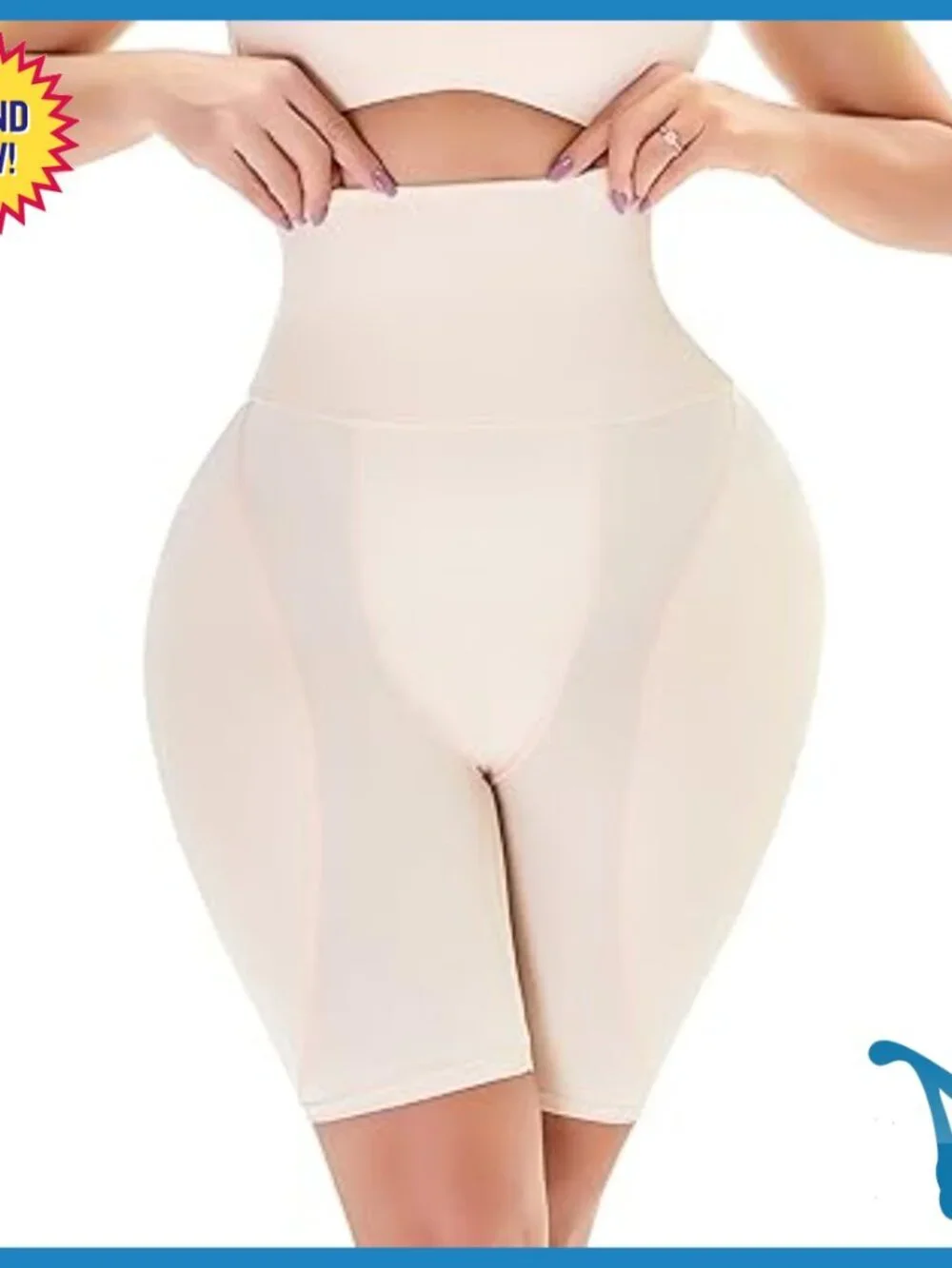 Large High Waist Shapewear Shorts Tummy Control Butt Lift Padded Panties